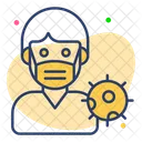 Coronavirus Men Beautiful Icon