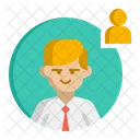 Male Customer Officer  Icon