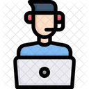 Technical Support Call Center Communication Icon