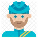 Cyclist Male Avatar Icon