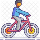 Male Cyclist Cyclist Person Icon