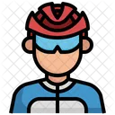 Male Cyclist  Icon