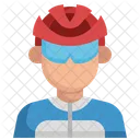 Male Cyclist  Icon