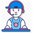 Male Dj Dj Male Icône