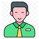 Male Employee Avatar Office Worker Icon