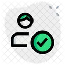 Male Employee Selected Employee Approve Employee Select Icon