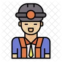 Male Engineer Construction Icon