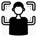 Male Face Scan  Icon