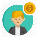 Male Financial Officer  Icon