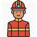 Male Firefighter  Icon