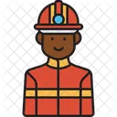 Male Firefighter  Icon