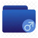 Male Folder  Symbol
