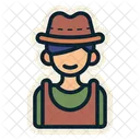 Gardener Gardening Male Icon