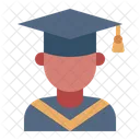 Male Graduate  Icon