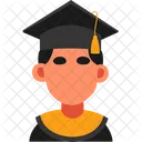 Graduate Male Graduation Icon