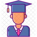 Male Student Graduation Hat アイコン