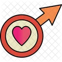 Male Heart  Icon