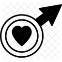Male Heart  Icon