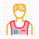 Male Athlete Sportsman Icon