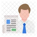 News Journalist News Anchor Icon