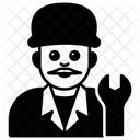 Repairman Serviceman Technician Icon