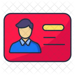Male Member Card  Icon