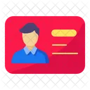 Male Member Card Icon