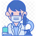 Male Microbiologist Microbiologist Microbiology Icon