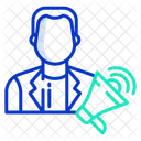 Male News Advertiser  Icon