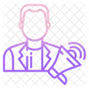 Male News Advertiser  Icon
