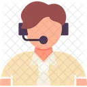 Operator Headset Person Icon