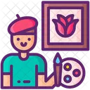 Male Painter  Icon