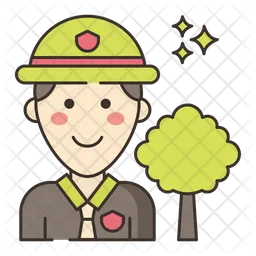 Male Park Ranger  Icon