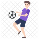 Male Player Sportsman Soccer Player Icon