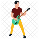 Male Playing Guitar Icon