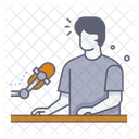 Male podcaster  Icon
