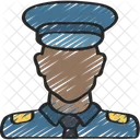 Male Police Officer Policing Law Icon