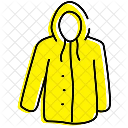 Male Raincoat  Icon