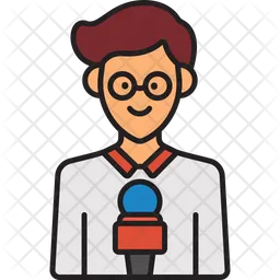 Male Reporter  Icon