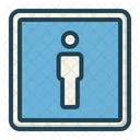 Male restroom sign  Icon
