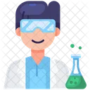 Male Scientist Lab Laboratory Icon
