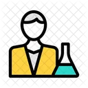 Male Scientist Scientist Beaker Icon
