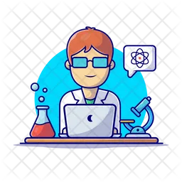 Male Scientist  Icon