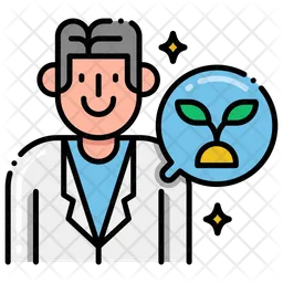 Male Scientist  Icon