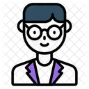 Professional Person Occupation Male Scientist 아이콘