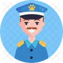 Male Security Guard  Icon