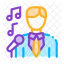 Man Suit Microphone Icon