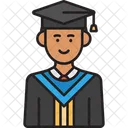 Male Student Graduate  Icon