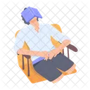 College Study Male Student College Student 아이콘