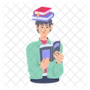College Study Male Student College Student 아이콘